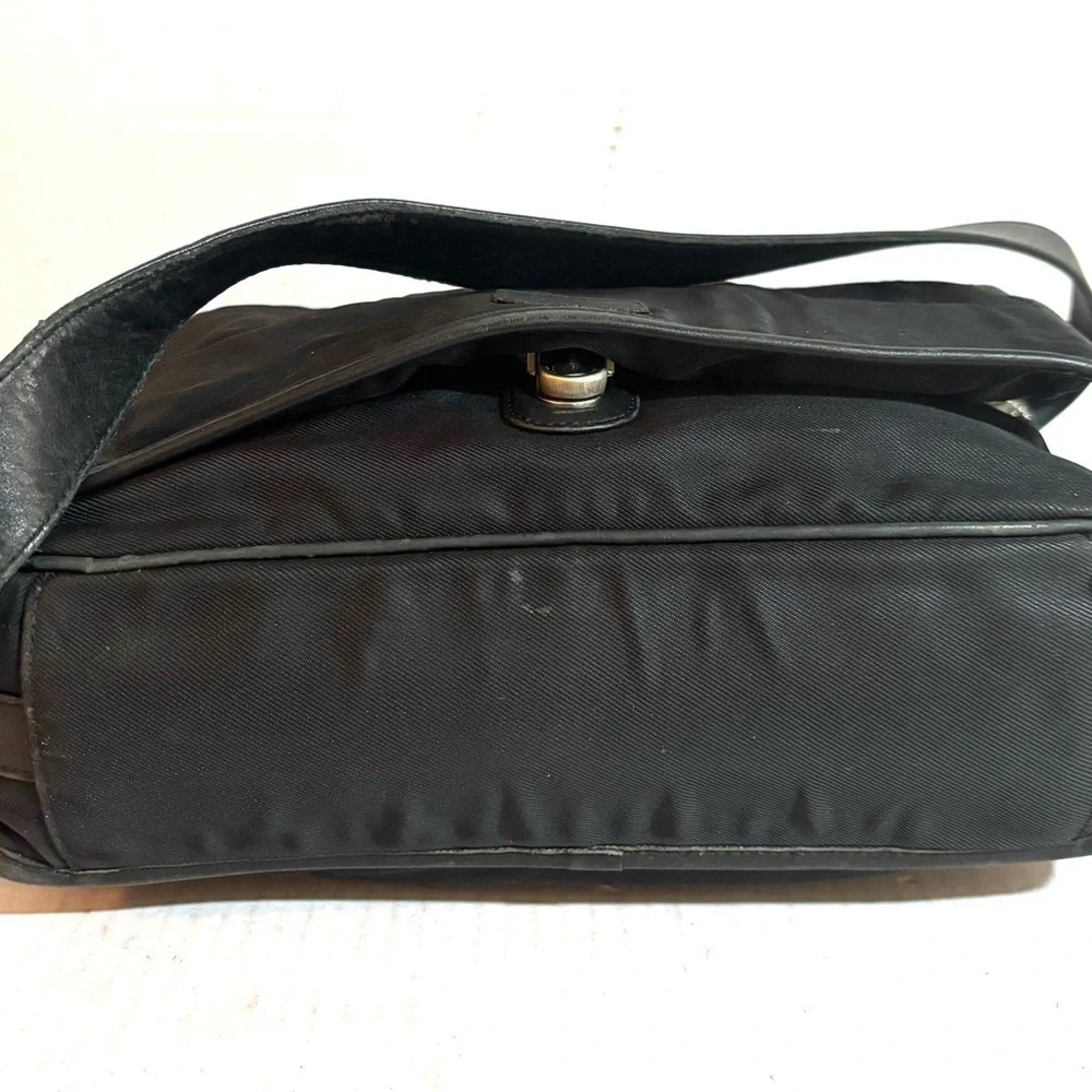 Coach vintage black nlyon unisex Messenger Bag